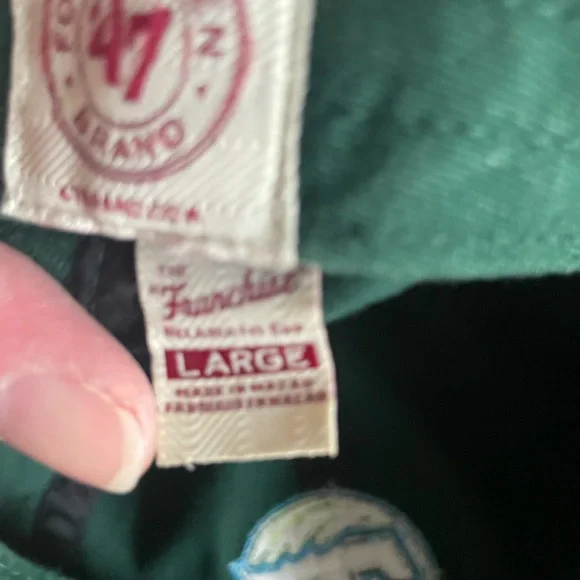 47 Brand Green Cap with T Logo Tulane baseball hat large - Picture 4 of 4